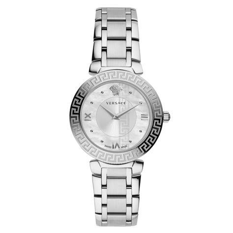 versace daphnis mother-of-pearl dial stainless steel quartz ladies watch|Buy Versace Daphnis women's Watch V16060017 .